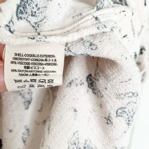 Free People Top Women’s White Black Look Through Keyhole Sleeveless Tank Small - Picture 7 of 11